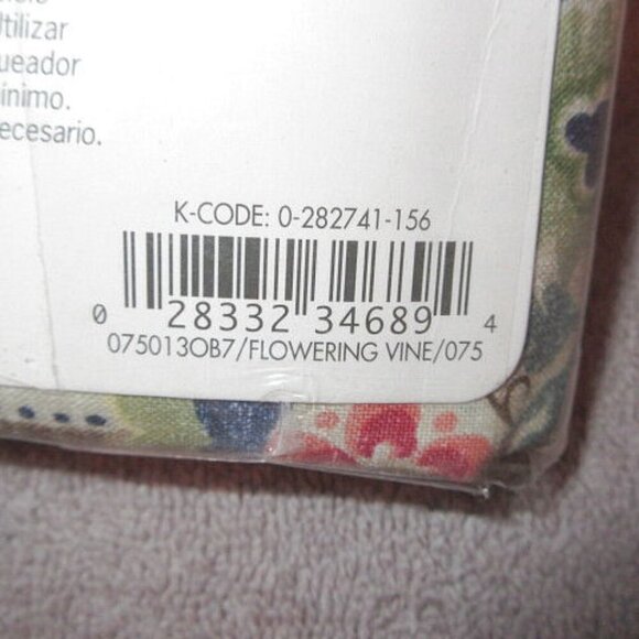 Vtg Martha Stewart Everyday Flowering Vine Oblong Fabric Tablecloth 52 x 70 NEW - Picture 12 of 12